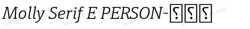 Molly Serif E PERSON字体转换 Molly Serif E PERSON字体转换
